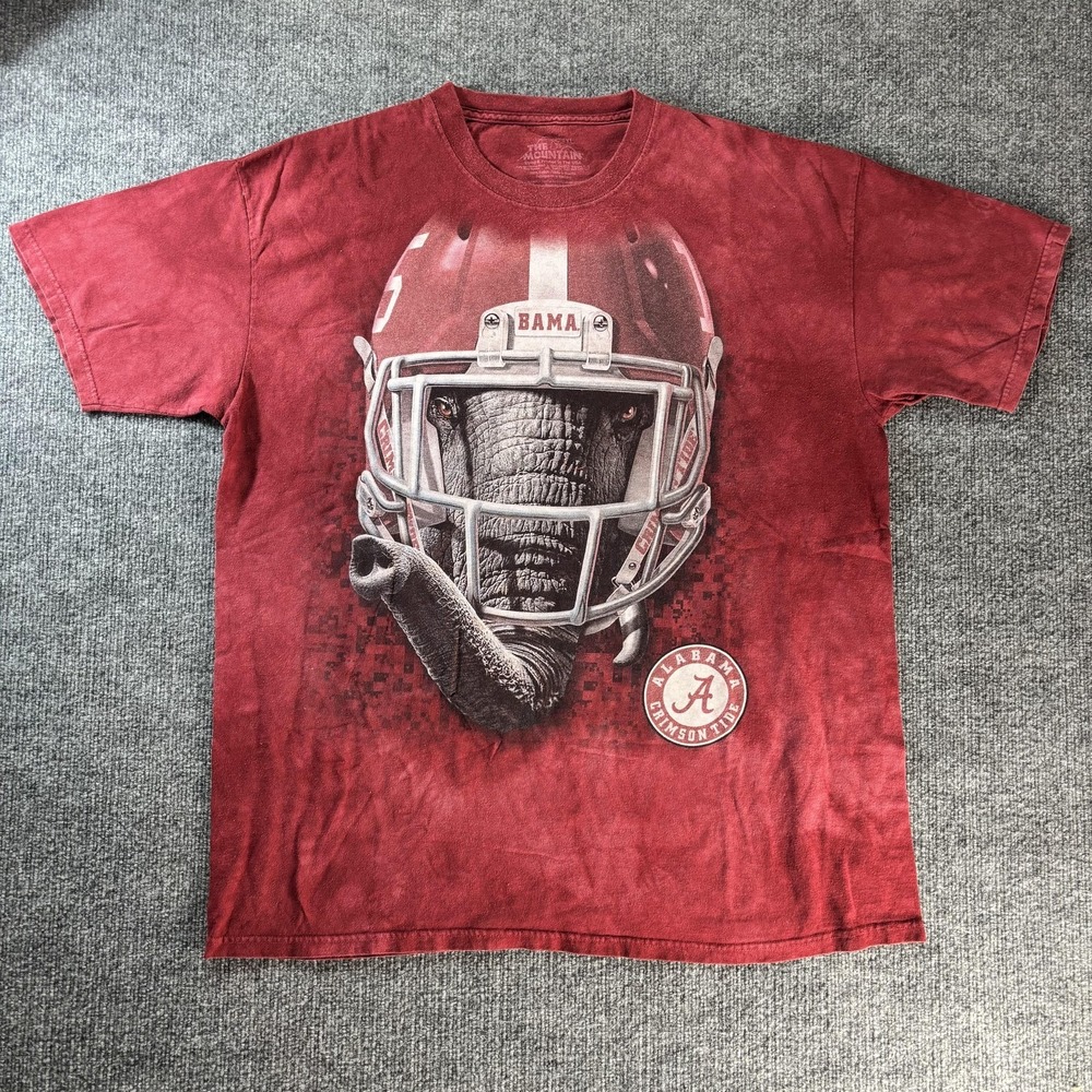 Alabama Crimson Tide Shirt Mens‎ 2XL Red NCAA Football The Mountain Graphic Tee